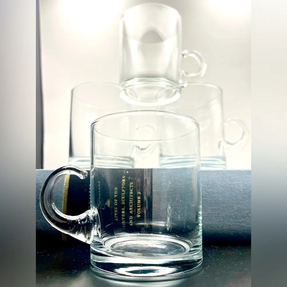 Vintage Hand-Blown Glass Demitasse Turkish Coffee Cups – Set of 4